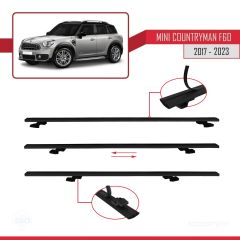 Mini Countryman (F60) 2017-2023 Arası ile uyumlu Basic Model Ara Atkı Tavan Barı SİYAH 3 ADET