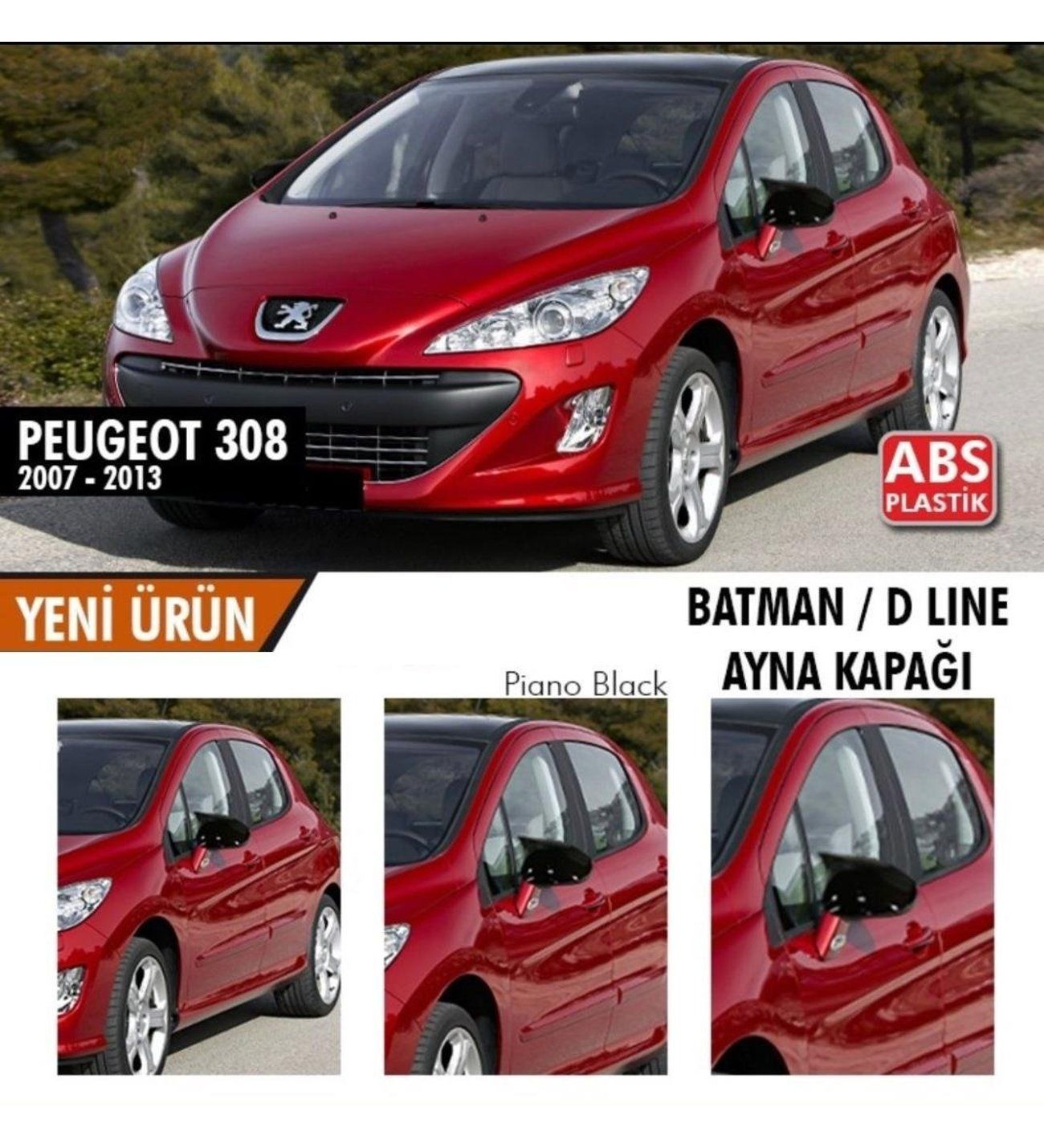 Yarasa Ayna Kapağı Peugeot 308 2007-2013 / Aykay071