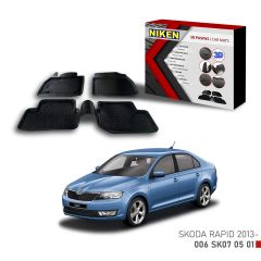 Skoda Rapid -2013 için Uyumlu 3D Paspas