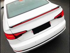 Audi A4 Uyumlu 2016-2019 LED Spoiler Piano Black (Parlak Siyah)