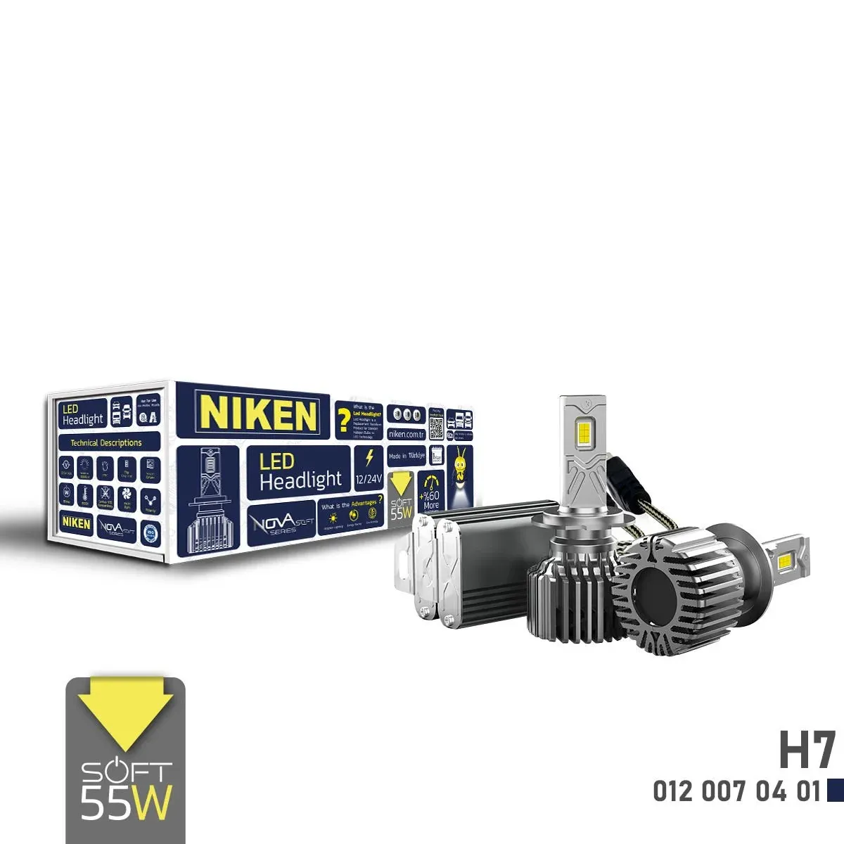 Niken Led Xenon Nova Soft Serisi H7 (55W)