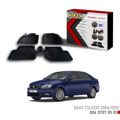 Seat Toledo 2004-2012 için Uyumlu 3D Paspas