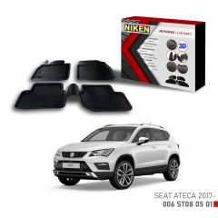 Seat Ateca -2017 için Uyumlu 3D Paspas