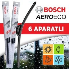 Bosch AeroEco Serisi Fiat Brava Muz Silecek Takımı (1996-2001)  Muz Tip Silecek