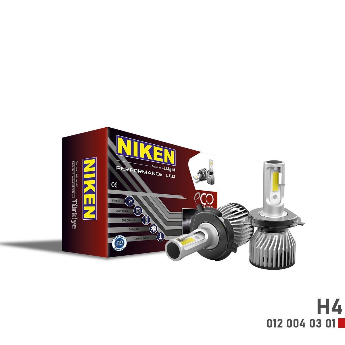 Niken LED Uyumlu Xenon Eco Serisi H4 Parça