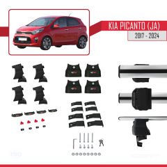 Kia Picanto (JA) 2017 ve Sonrası ile uyumlu ACE-4 Ara Atkı Tavan Barı GRİ