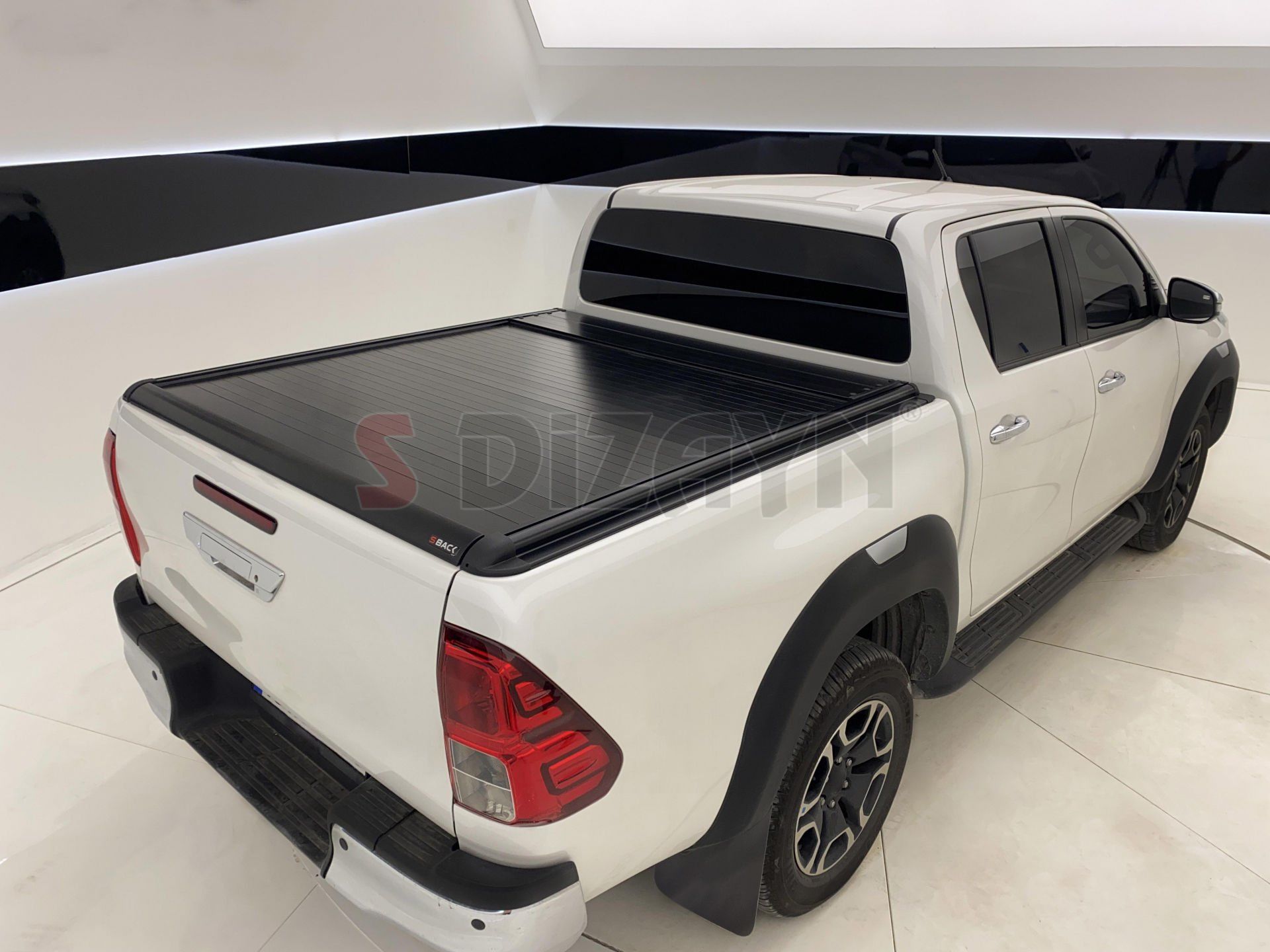 Fiat Fullback Uyumlu S-Back Sürgülü Kapak Siyah V1 2016 Üzeri Parça