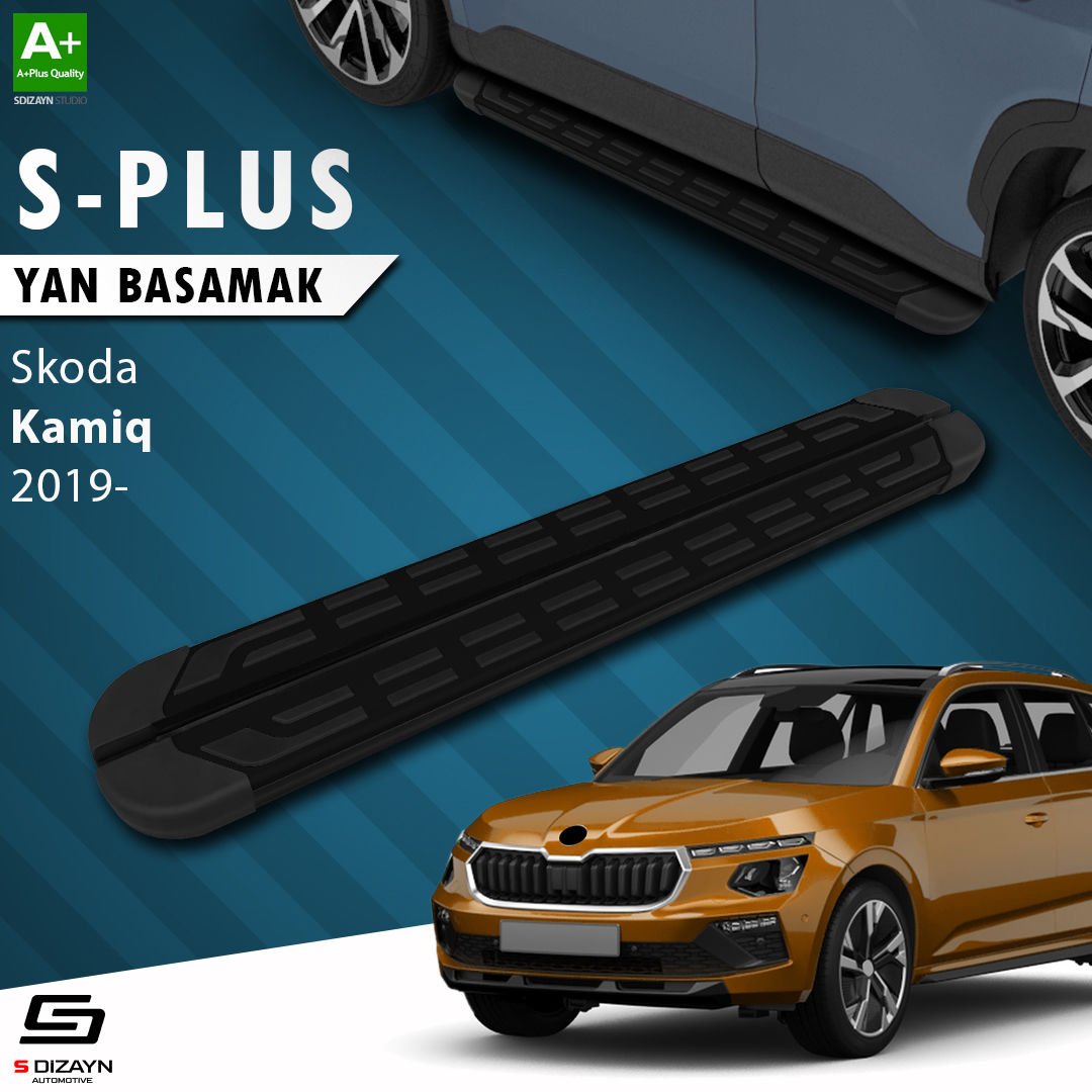 S-Dizayn Skoda Kamiq S-Plus Siyah Yan Basamak 183 Cm 2019 Üzeri