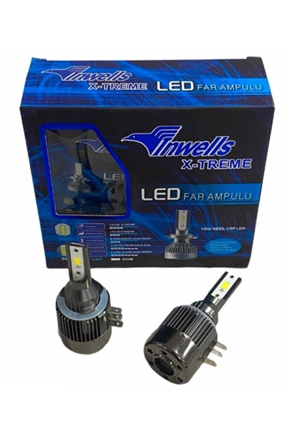 LED Xenon Uyumlu Far Ampulü - Xtreme Serisi Yeni Nesil Csp Çip Ledli Inwells