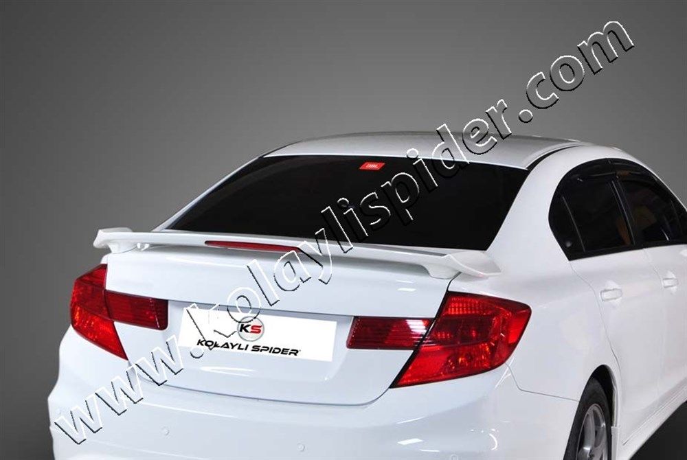 Honda Civic 9 Spoiler Bagaj Yüksek (Işıklı) Abs 2012-2015