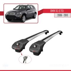 BMW X5 (E70) 2006-2013 Arası ile uyumlu ACE-1 Ara Atkı Tavan Barı GRİ