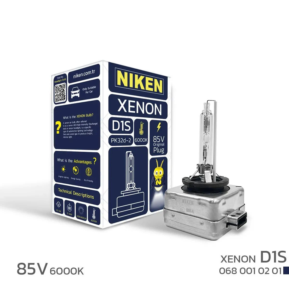 NIKEN D1S XENON FAR AMPULU 85V 35W PK32d-2 6000K