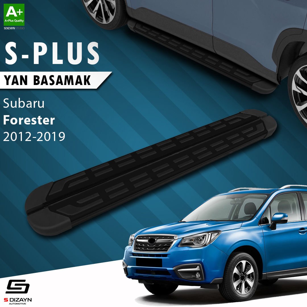 S-Dizayn Subaru Forester 4 S-Plus Siyah Yan Basamak 183 Cm 2012-2019