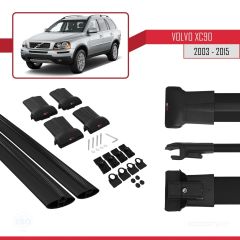 Volvo XC90 2003-2015 Arası ile uyumlu FLY Model Ara Atkı Tavan Barı SİYAH