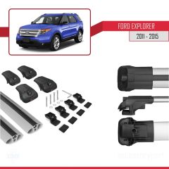 Ford Explorer 2011-2015 Arası ile uyumlu ACE-1 Ara Atkı Tavan Barı GRİ