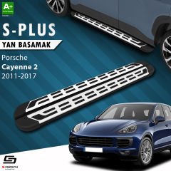 S-Dizayn Porsche Cayenne 2 S-Plus Gri Yan Basamak 193 Cm Etekli 2011-2017