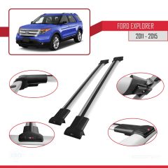 Ford Explorer 2011-2015 Arası ile uyumlu FLY Model Ara Atkı Tavan Barı GRİ