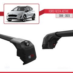 Ford Fiesta ACTIVE 2018-2023 Arası ile uyumlu ACE-2 Ara Atkı Tavan Barı SİYAH