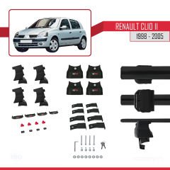 Renault Clio II 1998-2005 Arası ile uyumlu ACE-4 Ara Atkı Tavan Barı SİYAH