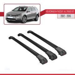 VW Passat Alltrack B7 2012-2015 Arası ile uyumlu ACE-1 Ara Atkı Tavan Barı SİYAH 3 ADET BAR