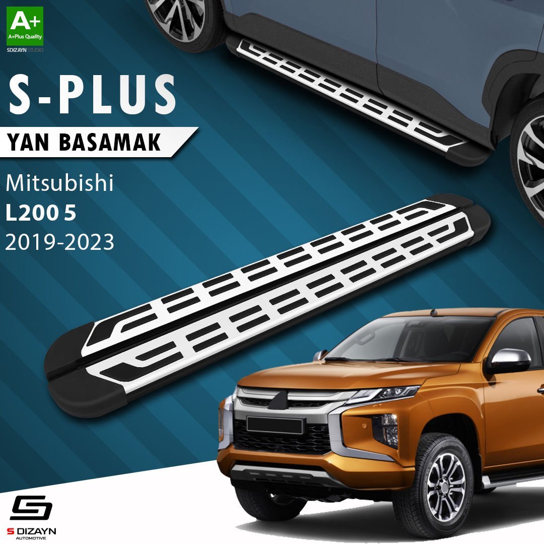 S-Dizayn Mitsubishi L200 5 Makyajlı S-Plus Gri Yan Basamak 203 Cm Etekli 2019-2023