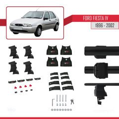 Ford Fiesta IV 1996-2002 Arası ile uyumlu ACE-4 Ara Atkı Tavan Barı SİYAH