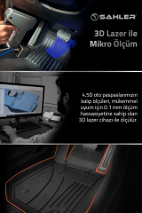 Peugeot 208 Elektrikli 2020+ Uyumlu SAHLER Araca Özel 4.5D Havuzlu Oto Paspas