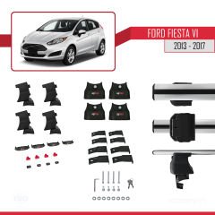 Ford Fiesta VI 2013-2017 Arası ile uyumlu ACE-4 Ara Atkı Tavan Barı GRİ