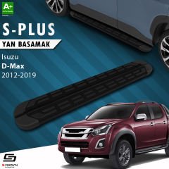 S-Dizayn Isuzu D-Max 2 S-Plus Siyah Yan Basamak 203 Cm 2012-2019