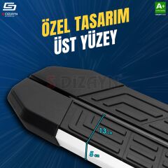 S-Dizayn Nissan Qashqai 3 NewLine Aluminyum Yan Basamak 173 Cm 2021 Üzeri A+ Kalite