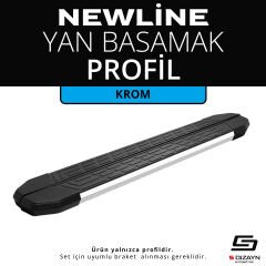 S-Dizayn Newline Krom Yan Basamak Profil 183 Cm Etekli 36lık