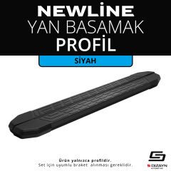 S-Dizayn Newline Siyah Yan Basamak Profil 183 Cm Etekli 36lık