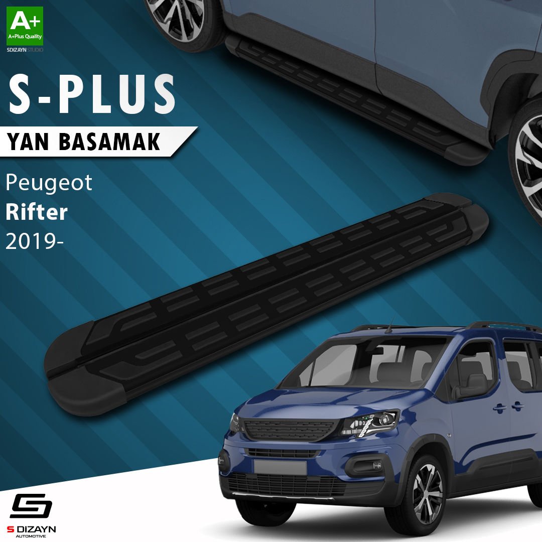 S-Dizayn Peugeot Rifter S-Plus Siyah Yan Basamak 203 Cm 2019 Üzeri