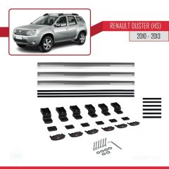 Renault Duster (HS) 2010-2013 Arası ile uyumlu Basic Model Ara Atkı Tavan Barı GRİ 3 ADET