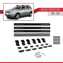 Renault Duster (HS) 2010-2013 Arası ile uyumlu Basic Model Ara Atkı Tavan Barı SİYAH 3 ADET