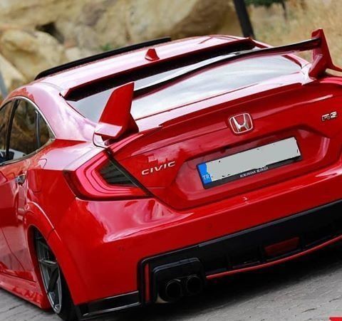 Honda Civic Uyumlu Fc5 Typer Spoiler (Fiber)