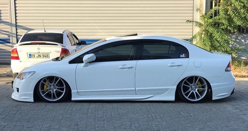 Honda Civic Uyumlu Fd6 Custom Yan Marşpiyel