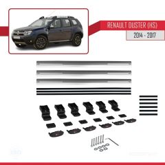 Renault Duster (HS) 2014-2017 Arası ile uyumlu Basic Model Ara Atkı Tavan Barı GRİ 3 ADET