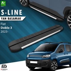 S-Dizayn Fiat Doblo 3 Uzun Şase S-Line Aluminyum Yan Basamak 213 Cm 2023 Üzeri