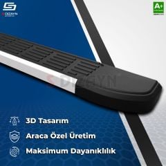 S-Dizayn Fiat Doblo 3 Uzun Şase S-Line Aluminyum Yan Basamak 213 Cm 2023 Üzeri