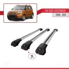 Kia Soul Hatchback 2009-2013 Arası ile uyumlu ACE-1 Ara Atkı Tavan Barı GRİ 3 ADET BAR