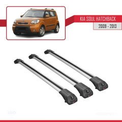 Kia Soul Hatchback 2009-2013 Arası ile uyumlu ACE-1 Ara Atkı Tavan Barı GRİ 3 ADET BAR