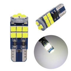 Dekoratif Led Ampul T10-18Smd 3030Canbus 12V Çift Beyaz/ Laam867