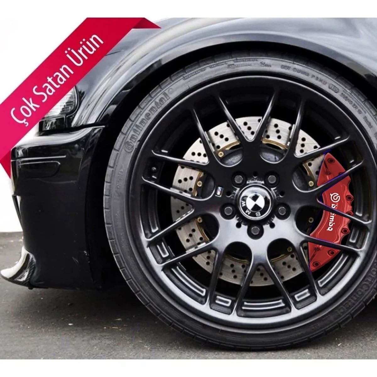 Toyota Aygo Uyumlu Brembo Kırmızı Kaliper Kapağı 4 Parça Ön Arka Set