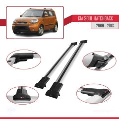 Kia Soul Hatchback 2009-2013 Arası ile uyumlu FLY Model Ara Atkı Tavan Barı GRİ