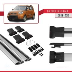 Kia Soul Hatchback 2009-2013 Arası ile uyumlu FLY Model Ara Atkı Tavan Barı GRİ