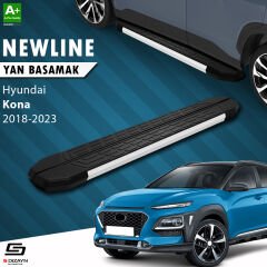 S-Dizayn Hyundai Kona NewLine Aluminyum Yan Basamak 173 Cm 2018-2023 A+ Kalite