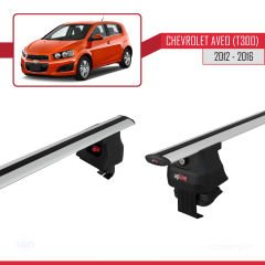 Chevrolet Aveo / Sonic (T300) Hatchback 2012-2016 Arası ile uyumlu ACE-4 Ara Atkı Tavan Barı GRİ