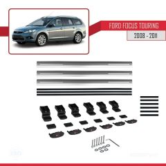 Ford Focus TOURING 2008-2011 Arası ile uyumlu Basic Model Ara Atkı Tavan Barı GRİ 3 ADET