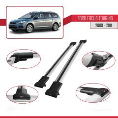 Ford Focus TOURING 2008-2011 Arası ile uyumlu FLY Model Ara Atkı Tavan Barı GRİ